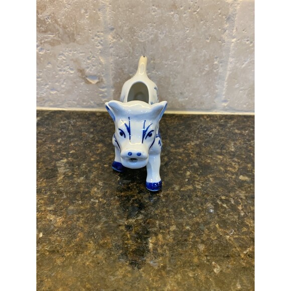 Vintage Handpainted Holland Windmill 1960’s Delft Cow Creamer - EUC - Picture 3 of 9